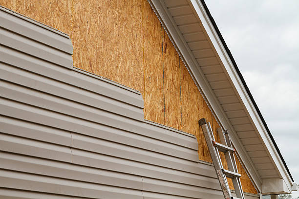 Professional Emergency Siding Repair technician working in Morrisville, PA